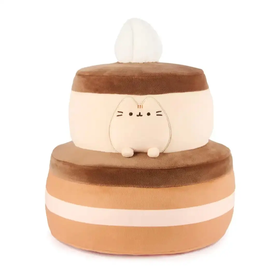GUND Pusheen Chocolate Cake Squisheen 11" Tall 11 Inches Foodies Collectible, 1 GUND Pusheen Chocolate Cake Plush (Toys & Hobbies, Dolls & Stuffed Toys), Plush Doll Stuffed Toys, Delightful Gift For Fans