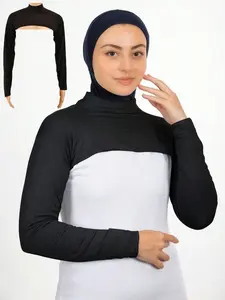 Women Modest Layering Arm Cover Shrug Top, Lightweight & Breathable, Perfect for Hijab/dress/abaya, Casual Style Fitforall