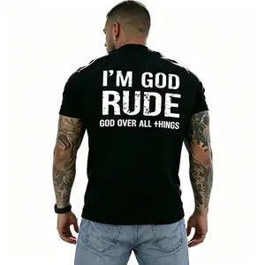 Stand Strong in Faith with This God Over All I Am God Rude God Over All Things Biker Tee Fashion Trend TShirts
