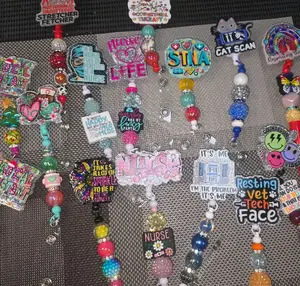 Random 50pcs Cartoon DIY Acrylic Cartoon FlatBack keychain for Badge Reels