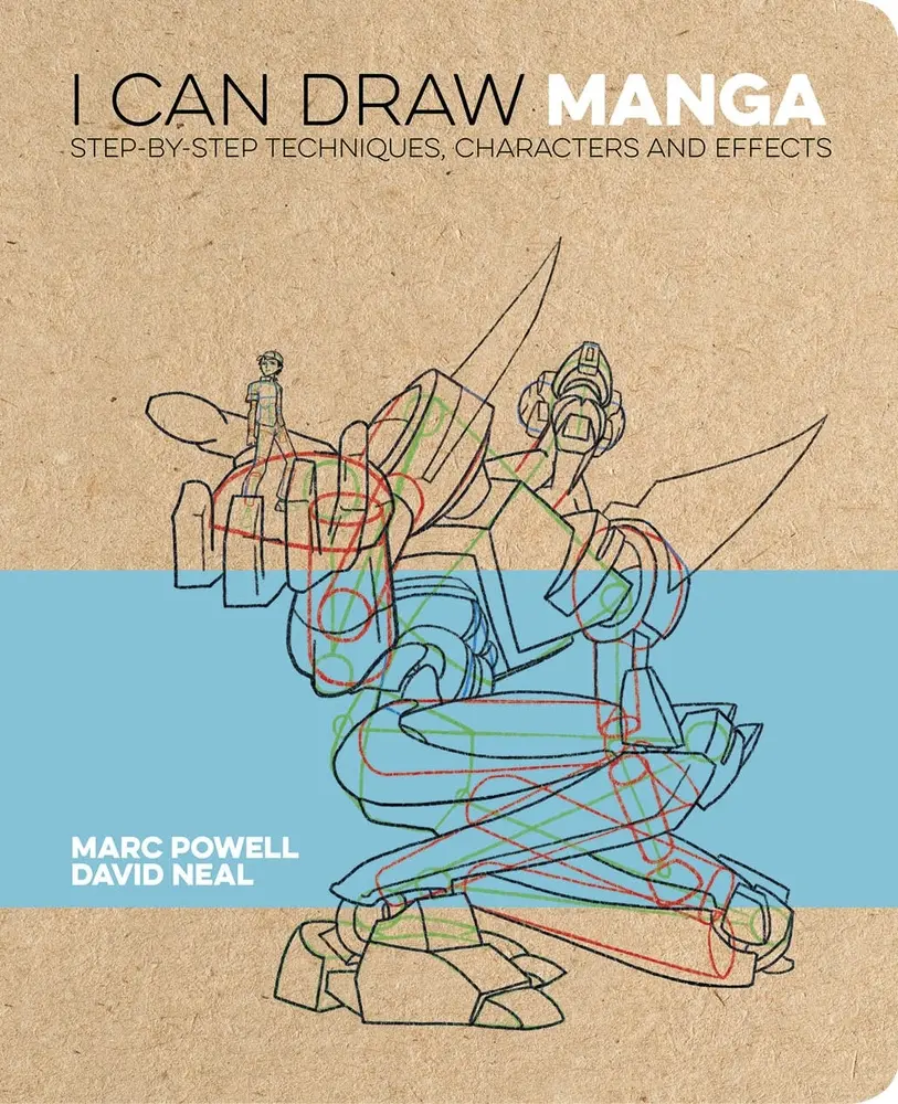 USED Book - I Can Draw Manga: Step by Step Techniques, Characters and Effects by Powell, Marc (Paperback) - english