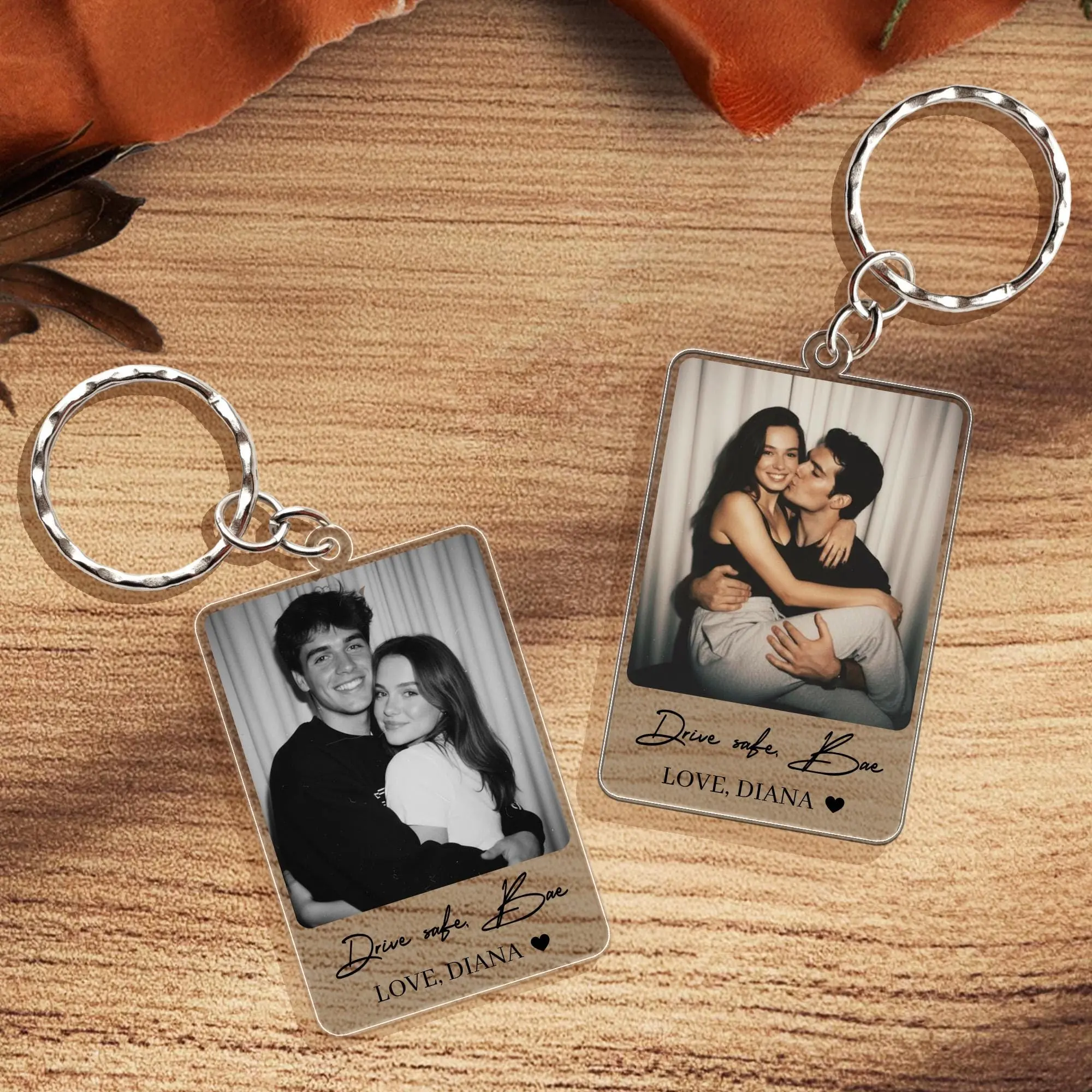 Custom Drive Safe Photo Keychain, Personalized Valentine's Gift For Him, Boyfriend, Husband Custom Drive Safe Photo Keychain, Personalized Valentine's Gift For Him, Boyfriend, Husband