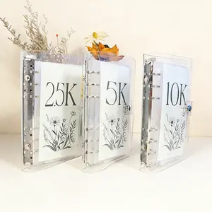A6 12 Month Money Saving Challenge Binder, 1 Count Money Saving Budget Binder with Cash Envelopes, Money Savings Book,Savings Challenges Book for Home Office, 2026 New year Valentine's Day Gift