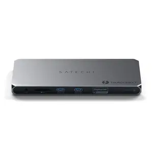 Satechi Thunderbolt 4 Dock 100W Charging, Dual Monitor HDMI 4K/60Hz, 40Gbps Data Transfer, 2 USB-A 3.2, Ethernet, Thunderbolt 4 Dock for MacBook Air/Pro M5, Mac/Windows, DisplayLink Software Required External Storage External Data Storage