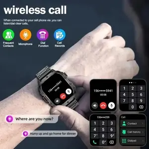 Smart Watch with LED Light, Bluetooth-compatible Connectivity, Multiple Sport Modes, Call/messages Alerts, Compatible with iOS and Android