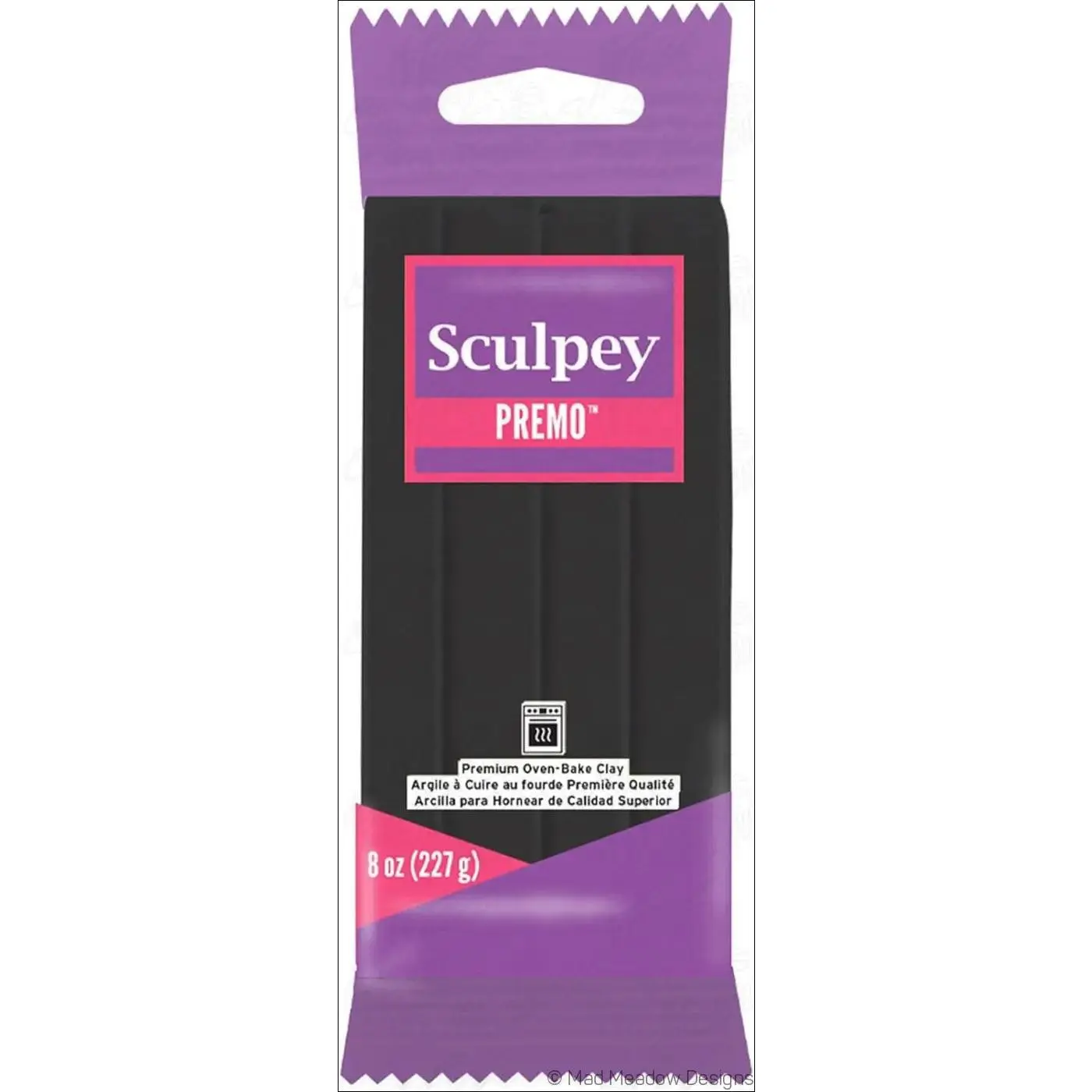 Sculpey Premo Polymer Clay 8 oz Black - Destash New