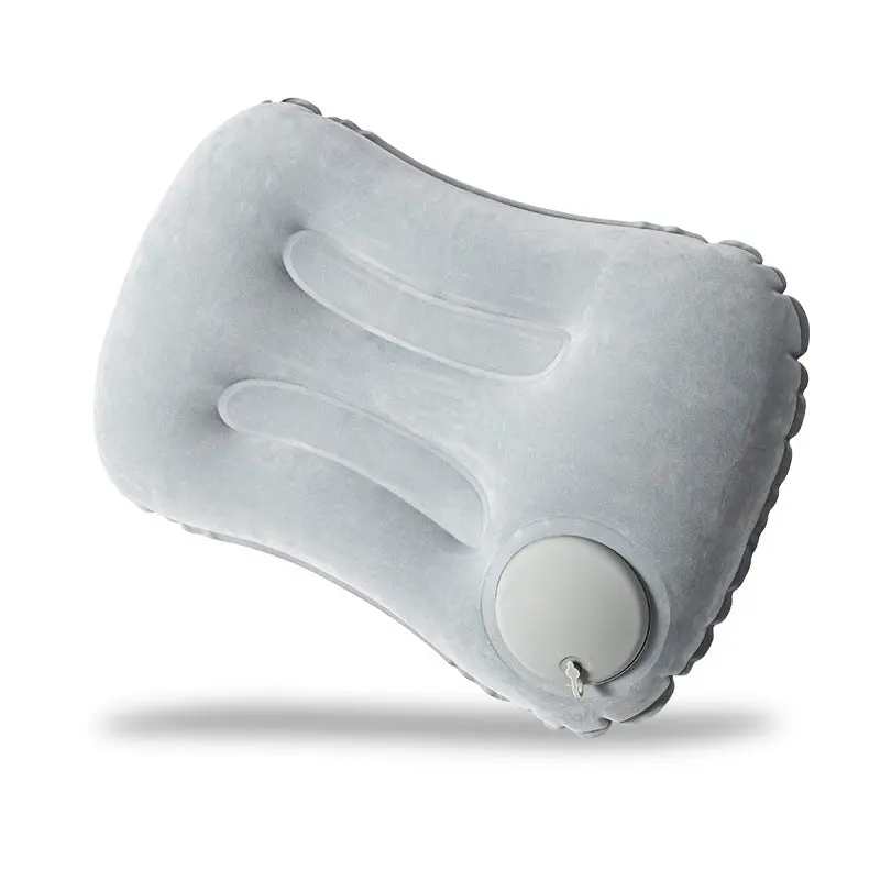 Portable Size Travel Inflatable Pillow, Gray, 1-Piece, One-Piece