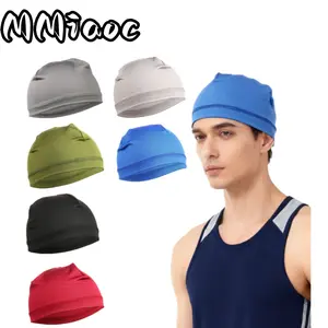 6-Pack Male Adult Skull Caps, Sports Headband Liners with Cooling & Sweat-Wicking Properties, Suitable for Cycling & Running, Earth Tone Styles, Skull Cap