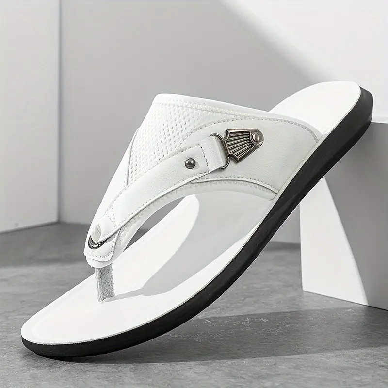 DINAOR Men's Flip Flop Sandals - Slide, Toe, Casual, Flat Options with Multiple Color & Design Choices, Stylish Summer Essential, Slide Sandals, Toe Sandals