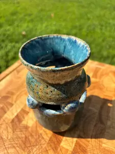 Handmade Floating Sculpted Vase
