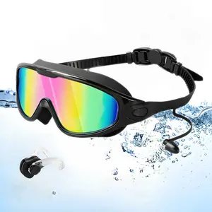 Swim Goggles Anti-Fog, No Leaking, UV Protection Swim Glasses with Wide 180° View, Easy Adjustable Strap, Perfect for Men, Women, Kids & Children for Indoor and Outdoor Swimming