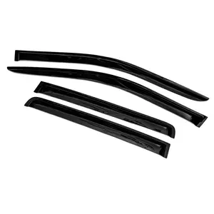 Smoked Tape-On Side Window Visor Rain Guards Shield Shades Compatible With 2007-2017 Compass