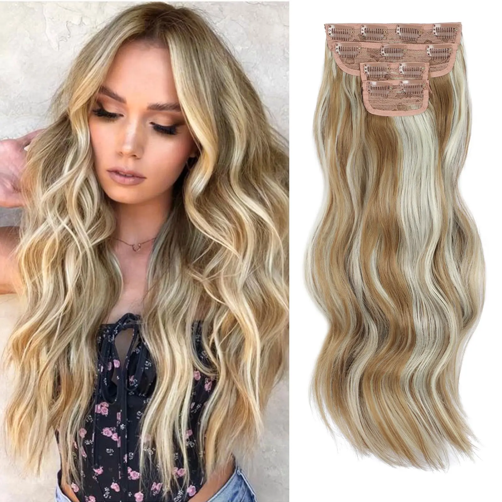 F27/613 Blonde mix Platinum Blonde (20inch)