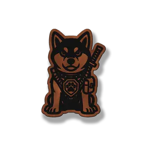 Tactical Shiba Inu Dog Patch – Leatherette Morale Patch