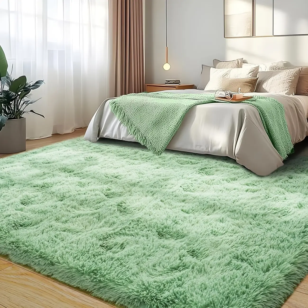 BOOPBEEP Super Soft And Cozy Fluffy Shaggy Area Rug, Upgrade Non-Slip Indoor Carpet, For Living Room Decor, Bed Room Decor, Kitchen, Dining Room Shaggy, Study Room, Dressing Room, Office, Home Decor, Accent Rugs And Floor Covering, Fuze Rug, Ideal Gift