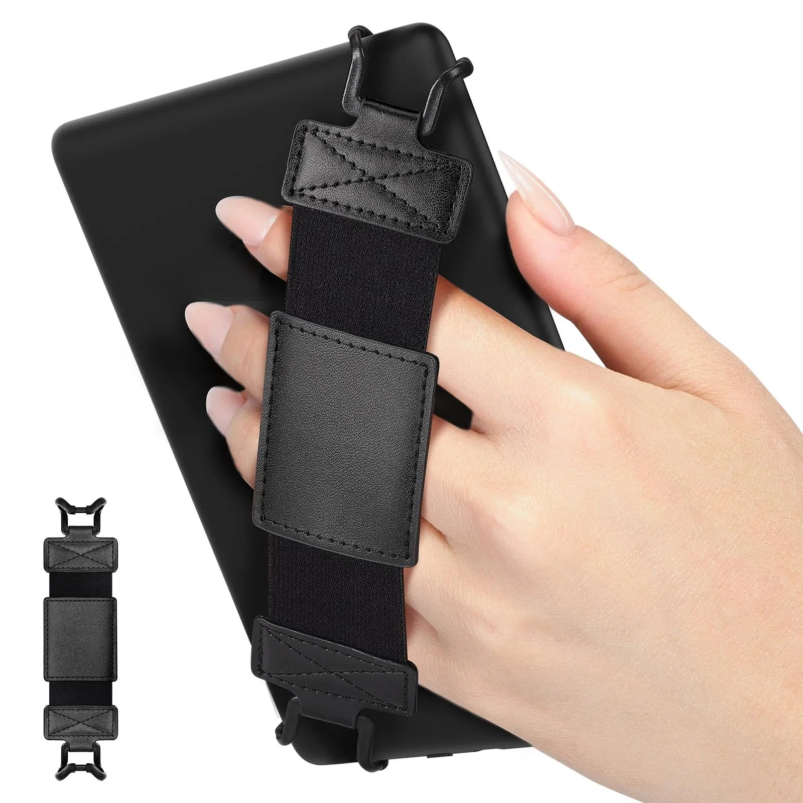 2 Pack Security Hand Strap for 6-8" Kindle eReaders Fire Tablet-Kindle/Kobo/Voyaga/Lenovo/Sony E-Book Tablet, Tech Accessories, High-Elasticity Versatile Hand Strap Lightweight Finger Grip Holder