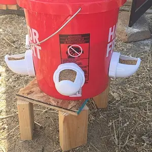 New Chicken Feeder Automatic Gravity Poultry feeder, Manual DIY chicken, duck, goose and other poultry feeding waste poultry feeder port rooster stuff