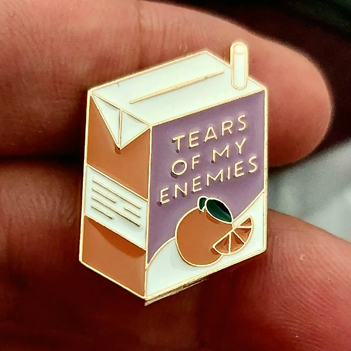 tears of mu Enermy hot funny pin