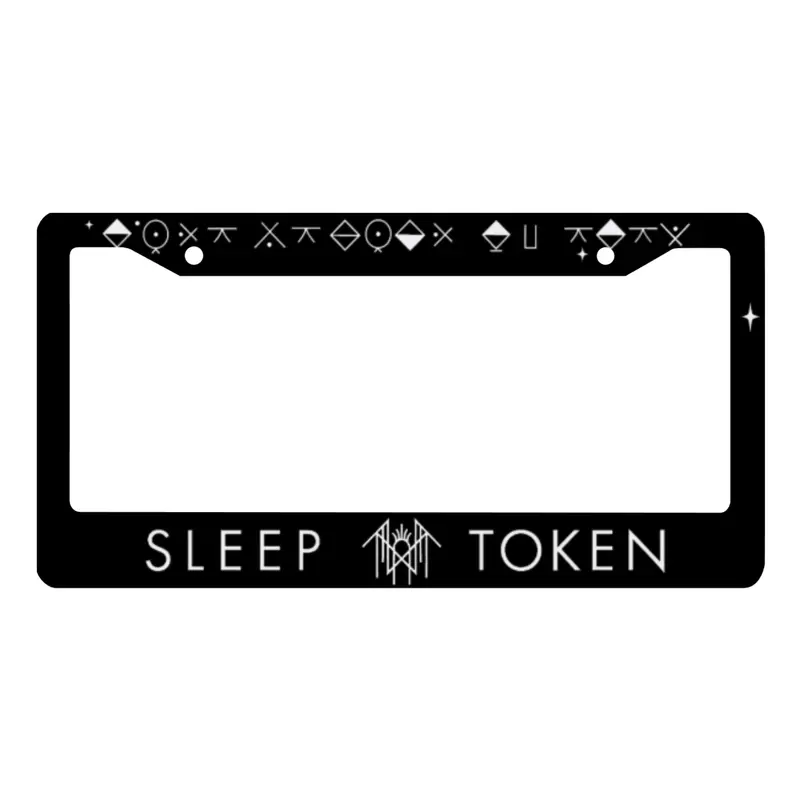 Sleep Token Aluminum Car License Plate Frame for Bold Women - High-Quality Aluminum, Rust Resistant, Pre-Drilled Holes, Fits Standard U.S. Plates, Perfect Gift for Entrepreneurs