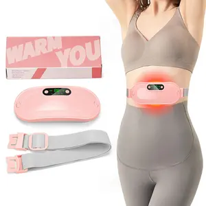 Heating Pad - Portable Cordless Fast Heated Pad with 3 Heat Levels & 4 Massage Modes for Menstrual Belt Pain Relief Comfort Belly Heated Pad