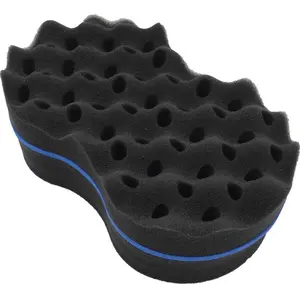 1 piece of magic foam sponge, used for perfectly twisting curly hair and African hair comb, easy styling, essential grooming tool, Hair Styling Tools, creating a smooth texture