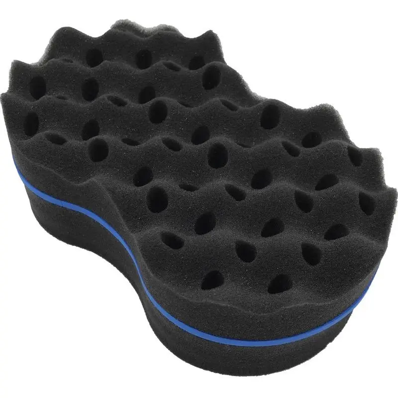 1 piece of magic foam sponge, used for perfectly twisting curly hair and African hair comb, easy styling, essential grooming tool, Hair Styling Tools, creating a smooth texture