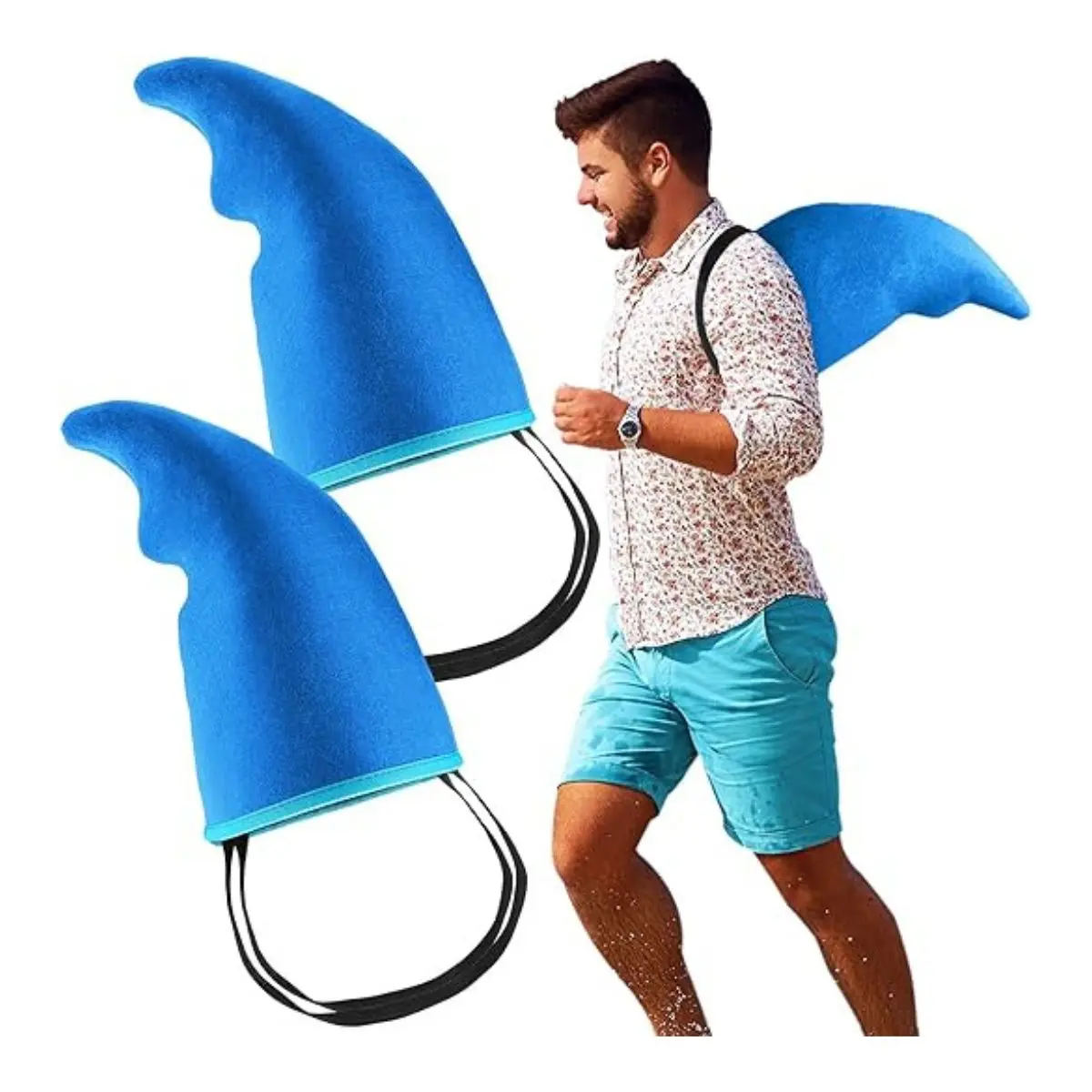 2PCS Shark Fin Costume – Easy Wear Shark Accessory for Adults & Cosplay