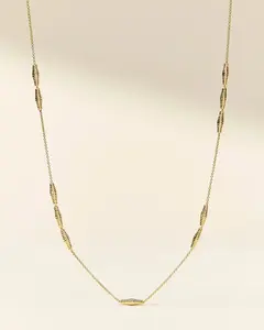 Gold Croissant Necklace