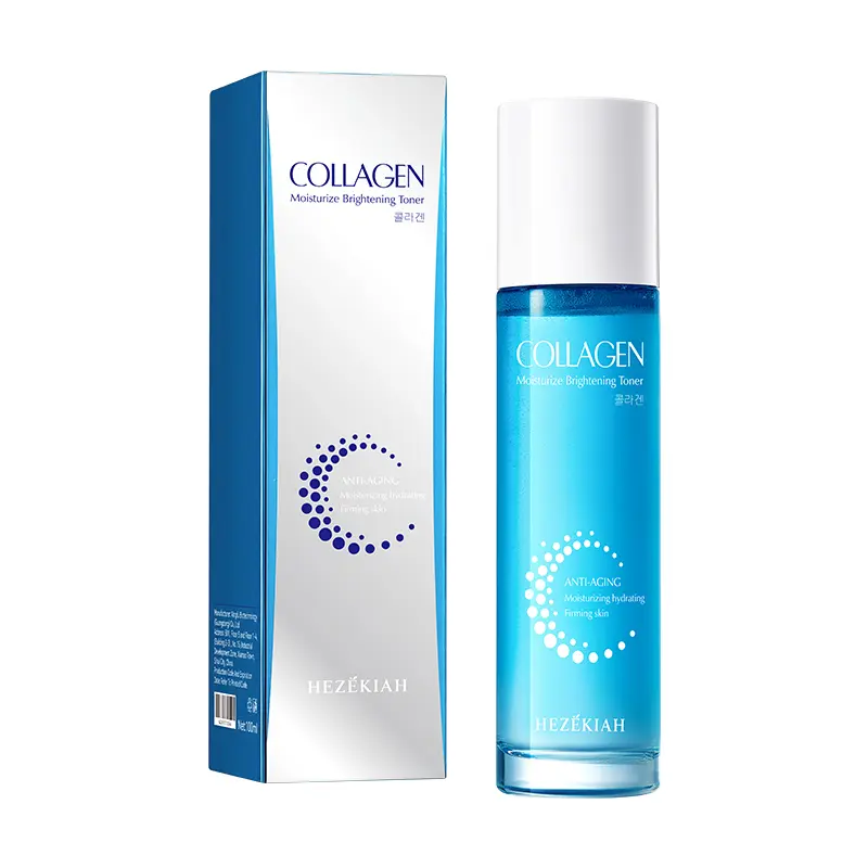 HEZEKIAH 100ml Alcohol-Free Collagen Base Liquid Toner - Glycerin-Infused, Anti-Aging, Hydrating, Nourishing, Brightening, Firming/Lifting Skincare for Adult Females, All Skin Types, Even Out Skin Tone & Texture, 36-Month Shelf Life, Adults, Single Item,,