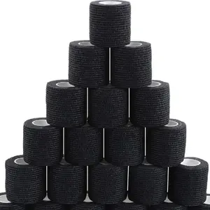 6/12/24 pcs Colorful Sports Self Adhesive Elastic Bandage Wrap Tape Elastoplast Knee Pads Finger Ankle Palm Aid Kit Pet Tool Warm