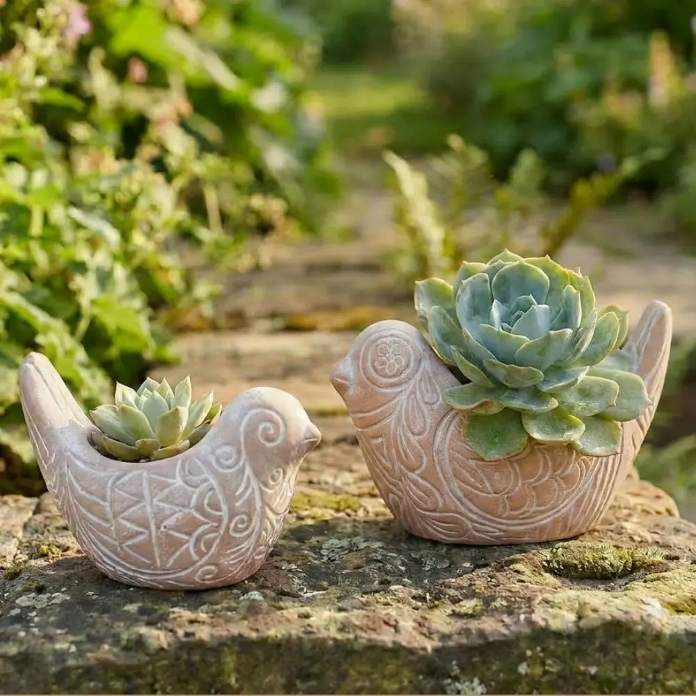 Small Rangoli Terracotta Bird Pots