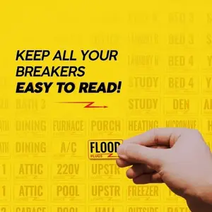 Circuit Breaker Box Labels – 129 Weatherproof Fuse Box Stickers