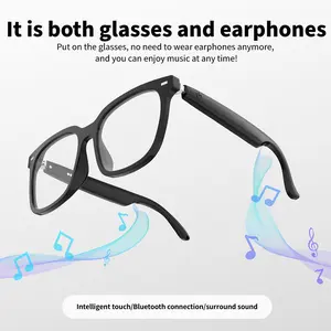 A15 Smart Glasses with Bluetooth 5.4, Touch Control, Dual 10mm Speakers, Hands-Free Calls, Music Playback, Lightweight Design, Durable ABS+PC+Metal, 4-7 Hours Playback, 200 Hours Standby