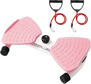 Silent Pilates Twister - 360° Non-Slip Waist Twisting Board with Resistance Bands