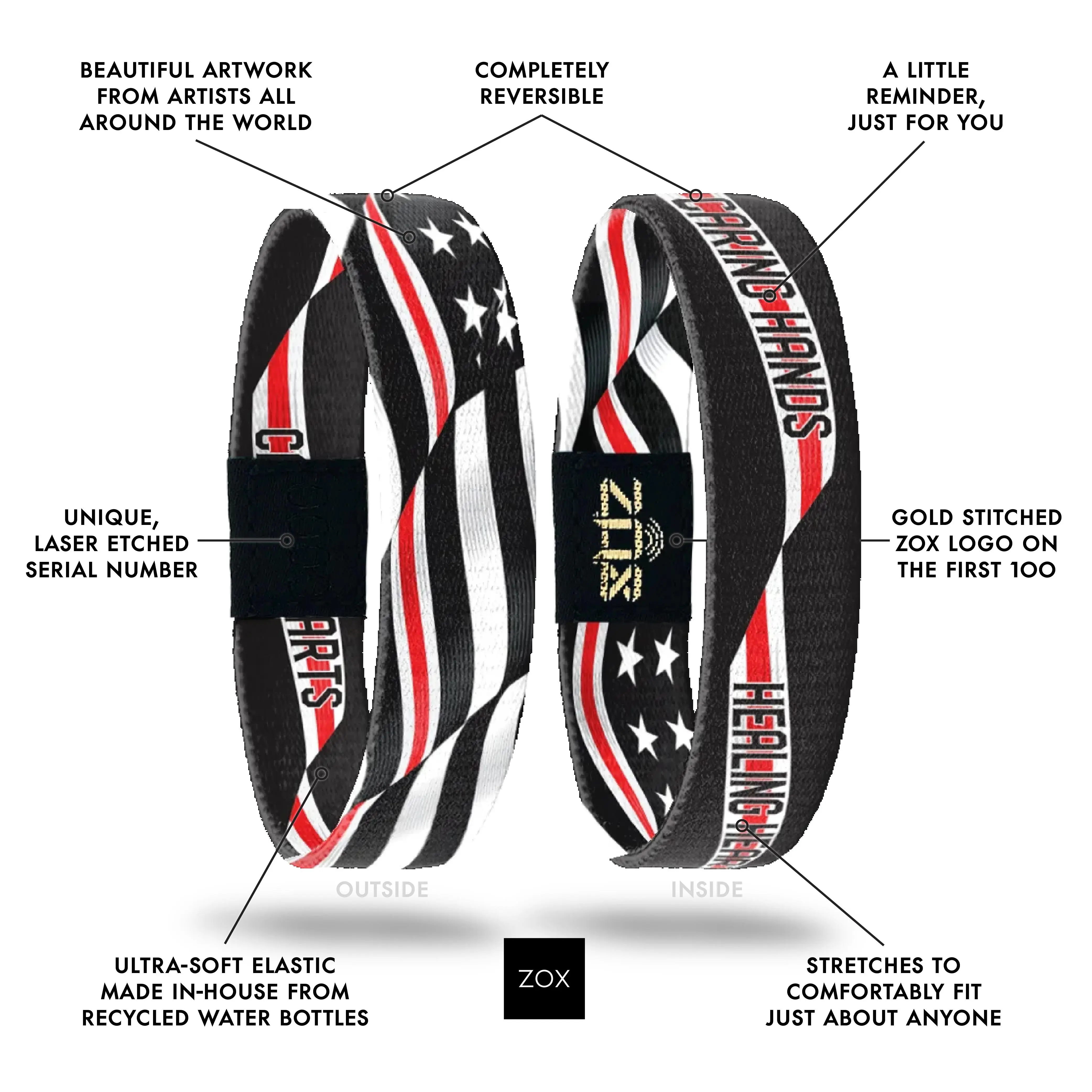First Responder Bracelet NFC Daily Inspirational Affirmation Bracelet for Women & Men, Thank You Gift for Police Fire EMS, Encouragement Every Tap, Waterproof Reversible