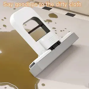 Mini Mop - Foldable Desktop Mop for Small Spaces Wet & Dry Use Cleaning System for Bathroom Kitchens Desktop Glass Easy Storage Portable Compact Design Sponge cleaner