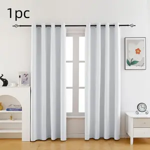 1pc Blackout Curtain, Thermal Insulated, Grommet Design, Noise Reducing, Lightweight Fabric, Perfect for Living Room Decoration, Privacy Grommet Curtains, Blackout Window Cover