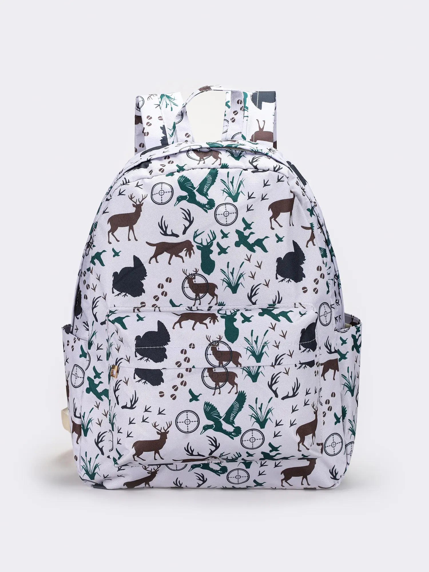Kids' Cute Backpack with Cartoon Duck and Deer Print, Soft Comfortable & Fashionable School Bag for Toddler Girls