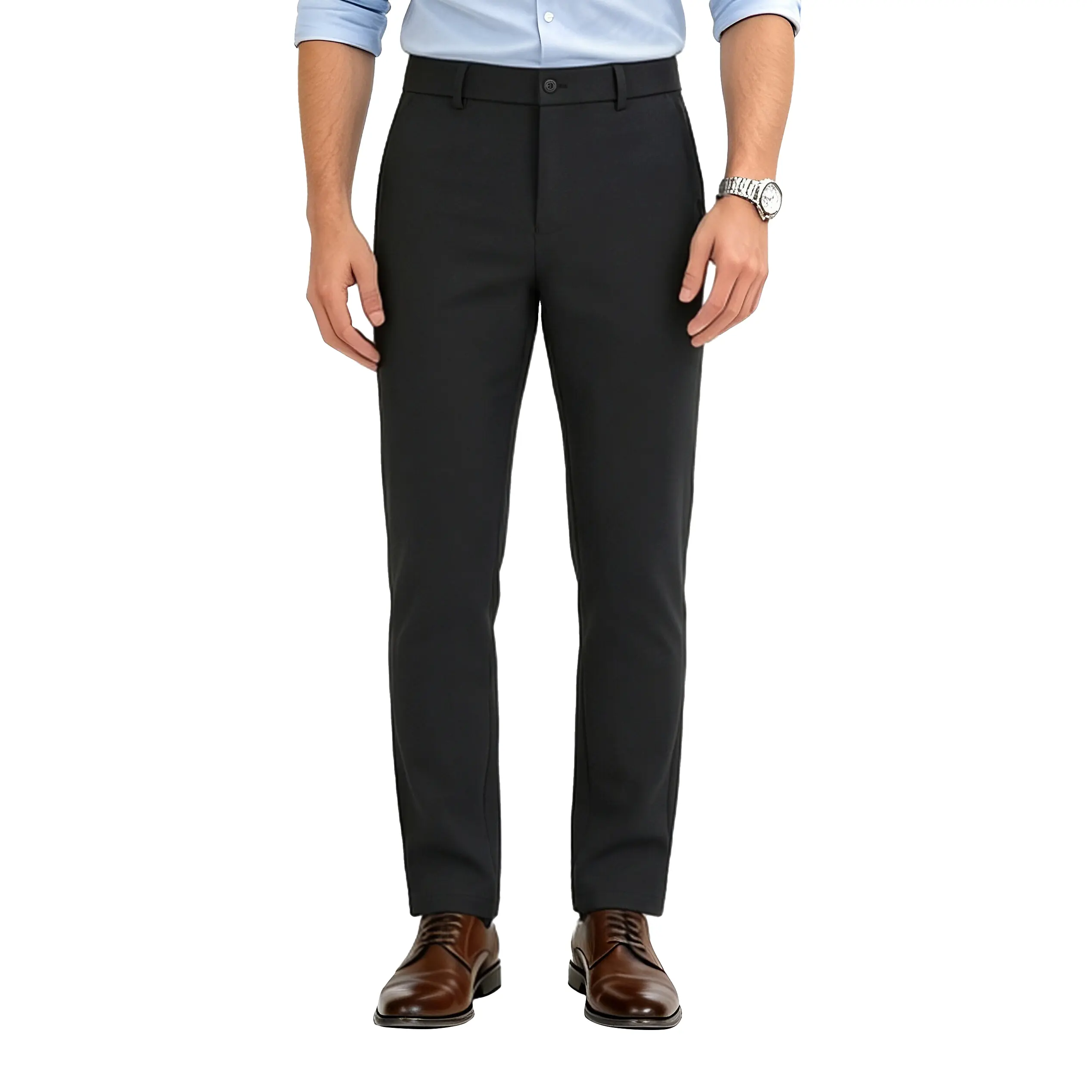 Men's 4-Way Flex Stretch Slim Fit Dress Pants Men Slacks Dress Pants Suit Pants For Men Men's Dress Pants Slim Fit Menswear Trouser 603