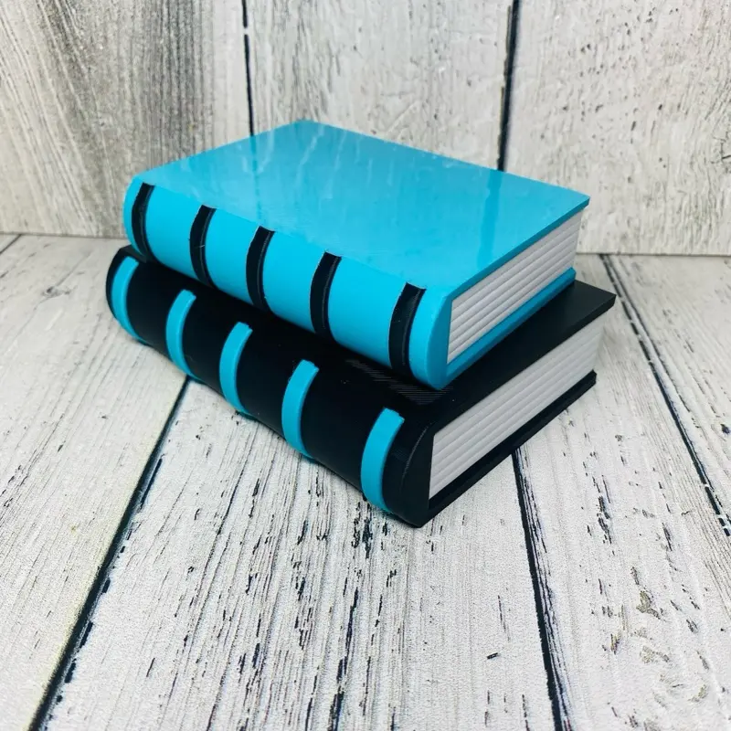 Book Storage Box Decoration Black And Turquoise