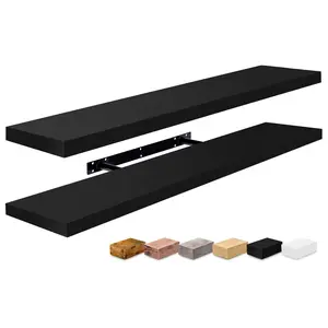Sorbus Long Floating Shelves for Wall, 2 Pack Wall Mounted