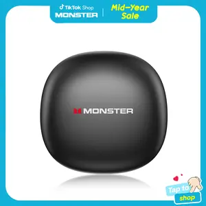 Monster Bluetooth-Compatible Earbuds with Zero‑Gravity Titanium Ear-Hook Design, Noise Cancelling Headphones, Bluetooth 6.0, 145H Playtime, Wireless Headset,Waterproof & Sweatproof, Bluetooth for Gym, Traveling Gadgets, Gift Ideas for Men & Women summerwi