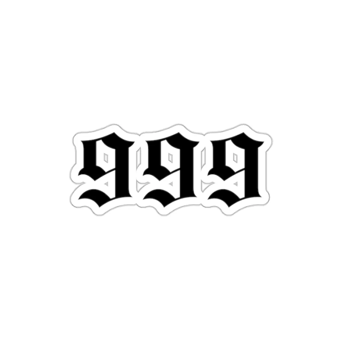 Angel Numbers 999 Sticker | Spiritual Manifestation Symbol | Numerology Vinyl Decal | Die-Cut Design | 1pcs Smooth
