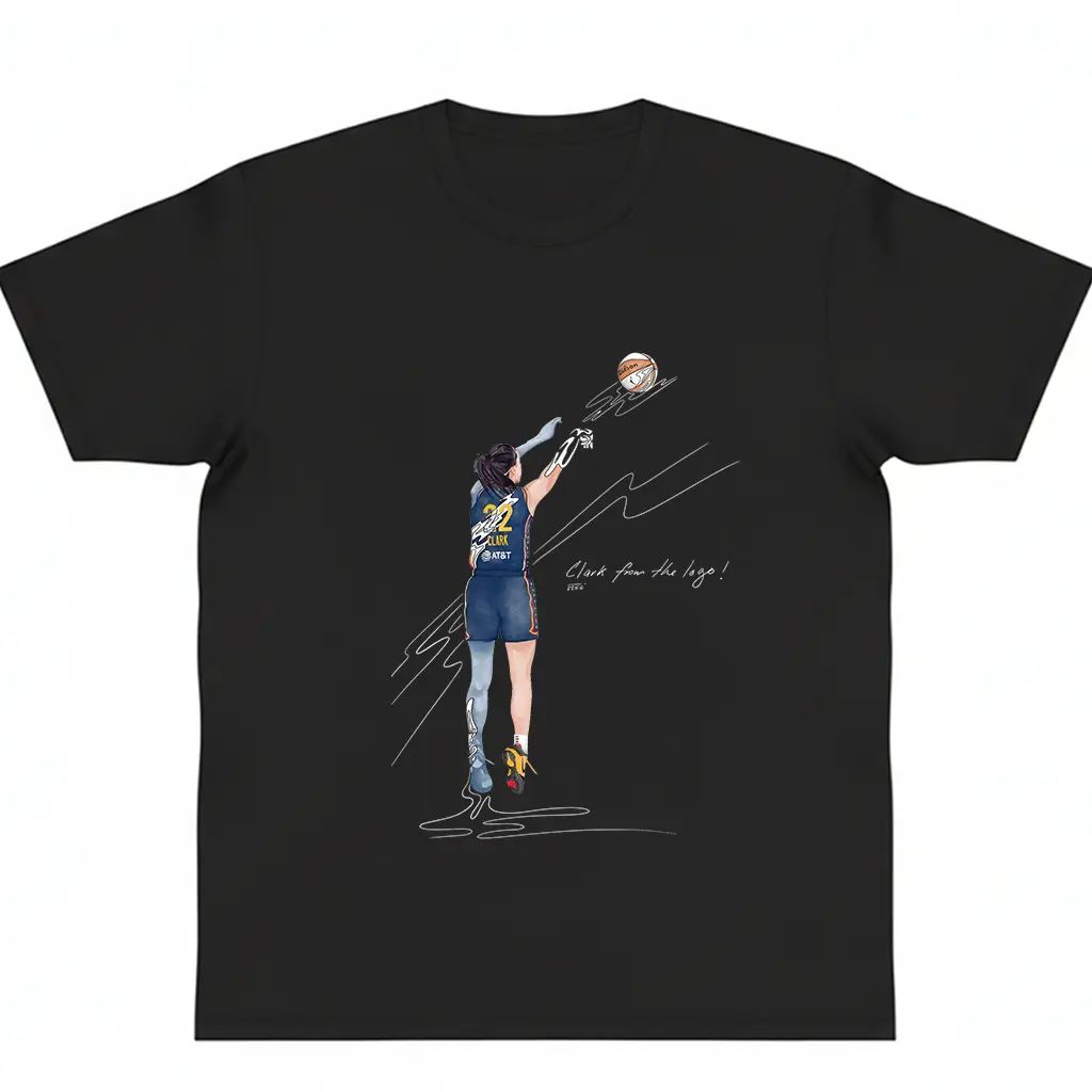 Caitlin Clark Basketball Tee Cotton Unisex Fan funny graphic tshirt y2k cotton fashion Streetwear Comfort Shortsleeve Casual Top Trending Easy Care Machine Wash Safe