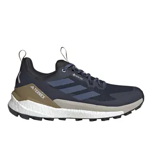 adidas Mens Terrex Free Hiker 2.0 Low Gtx Hiking Hiking Sneakers Shoes - Black, Blue