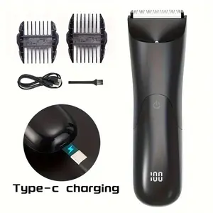 TekDeals Electric Body & Manscaping Groin Trimmer Shaver, Hair Remover Clipper - Comfort, Waterproof & Rechargeable Adjustable Brush