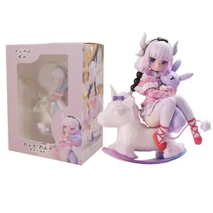14CM Cute Kobayashi Kanna Kamui Anime Miss Kobayashi's Dragon Maid Trojan Horse Action Figure PVC KannaKamui Model Toy Gift