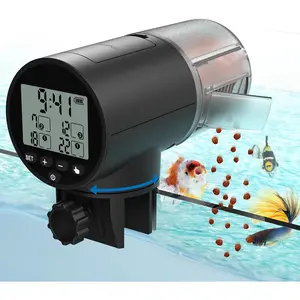 Automatic Fish Feeder for Aquarium Vacation 7 14 Day Auto Dispenser with Timer 200ml Large Capacity Battery Powered Ideal for Turtle Fish Tank Aquarium Accessories Batteries Included