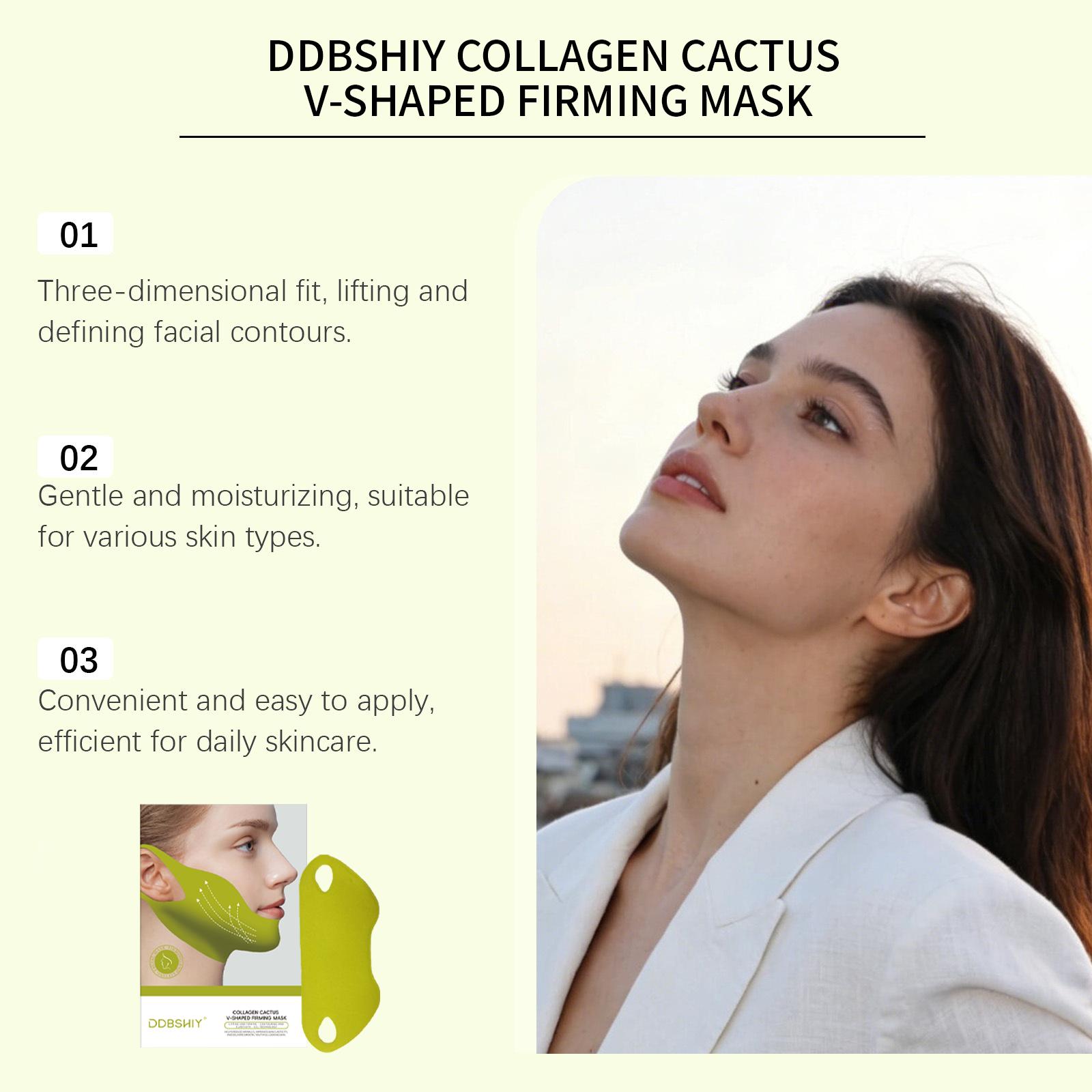 4-piece set *CACTOX V-LIFTING MEWING BAND with Cactus Cooling Reduce Puffiness & Pore Tightening for Visible Pore Care Skin Repair