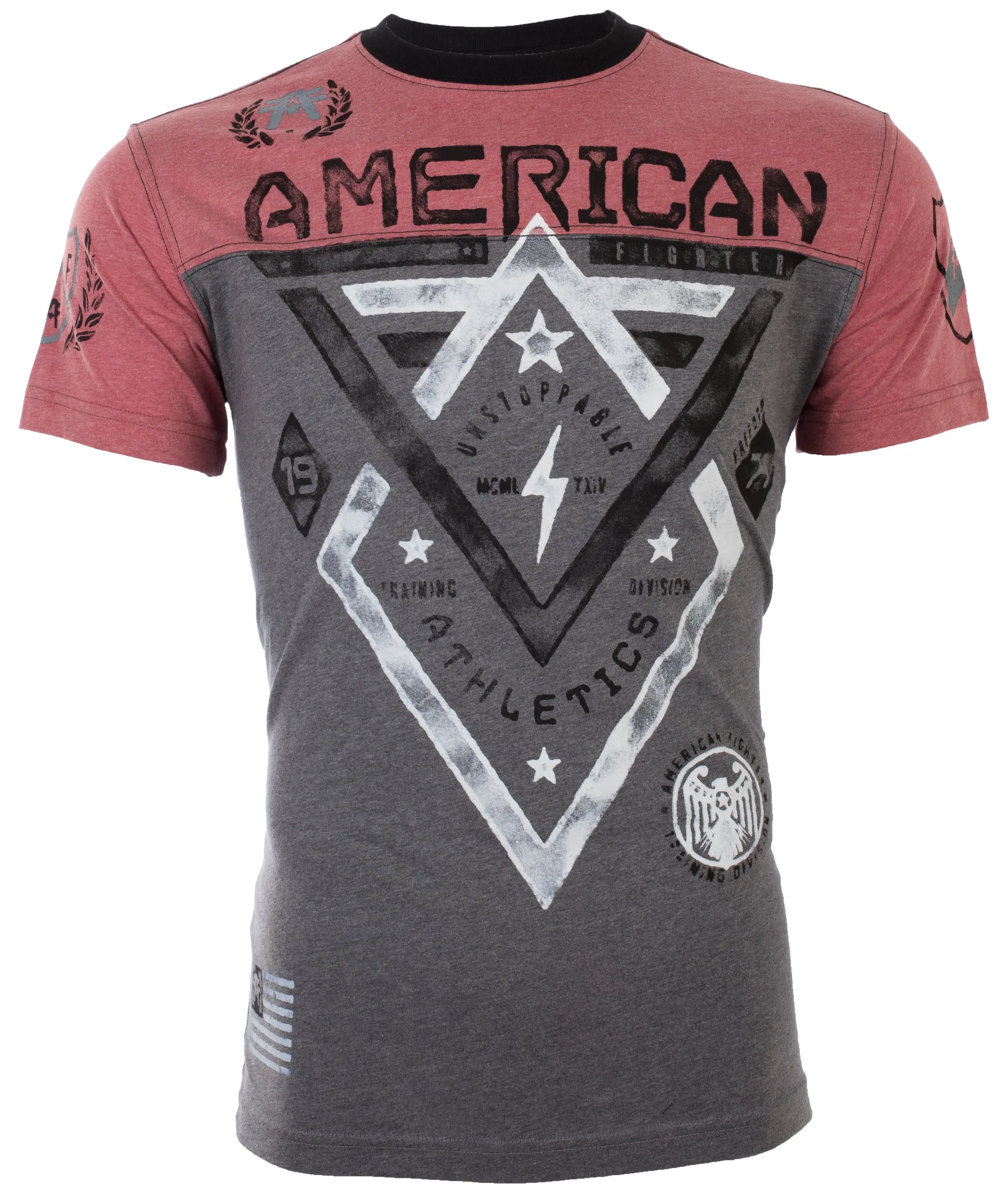 American Fighter Men's Alaska Artisan Graphic Print T-Shirt - Athletic Short Sleeve Round Neck Top in Cotton Blend, Pull On